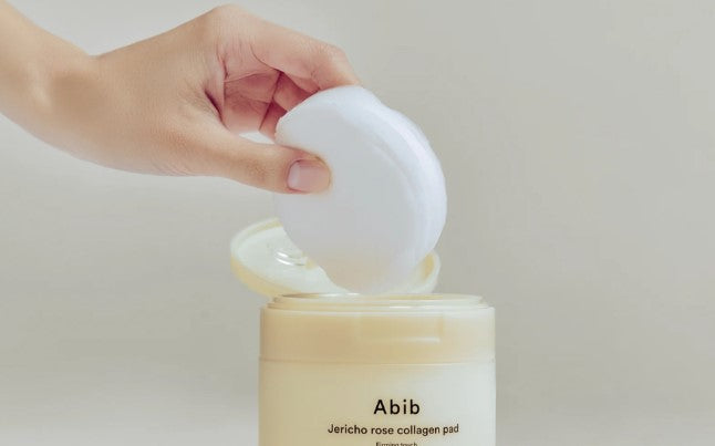 Abib Jericho rose collagen pad Firming touch - toniko padeliai su kolagenu, 250 ml 60 pad.
