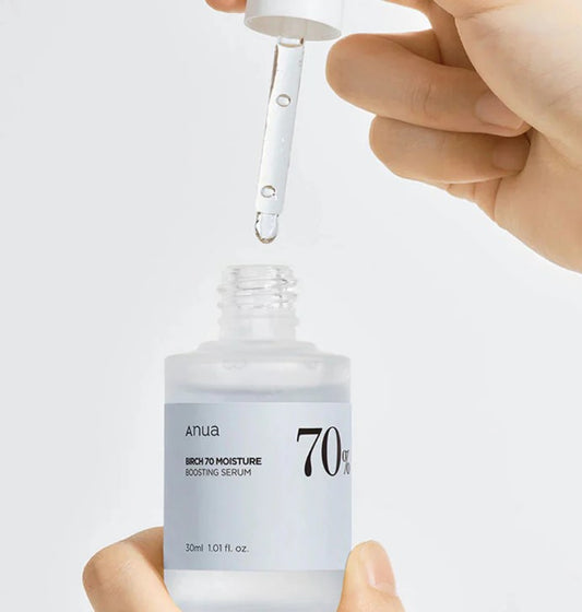 Anua - Birch 70% Moisture Boosting Serum - serumas su beržų sula, 30ml