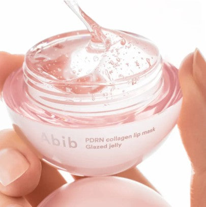 Abib Pdrn Collagen Lip Mask Glazed Jelly drėkinamoji ir stangrinamoji lūpų kaukė, 11 ml
