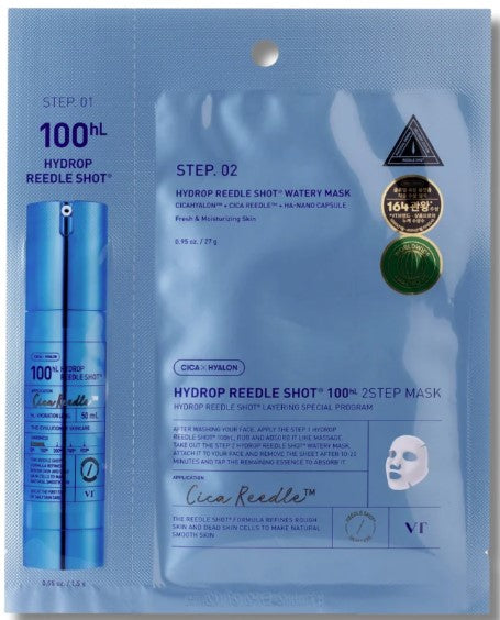 T Cosmetics - Hydrop Reedle Shot 100hL 2Step Hydrogel Mask - rinkinys, 1 vnt.