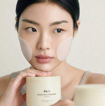 Abib Jericho rose collagen pad Firming touch - toniko padeliai su kolagenu, 250 ml 60 pad.