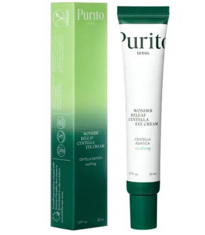 PURITO paakių kremas su centele ir peptidais WONDER RELEAF CENTELLA EYE CREAM, 30 ml