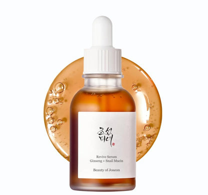 BEAUTY OF JOSEON Revive Serum Ginseng + Snail Mucin veido serumas, 30ml