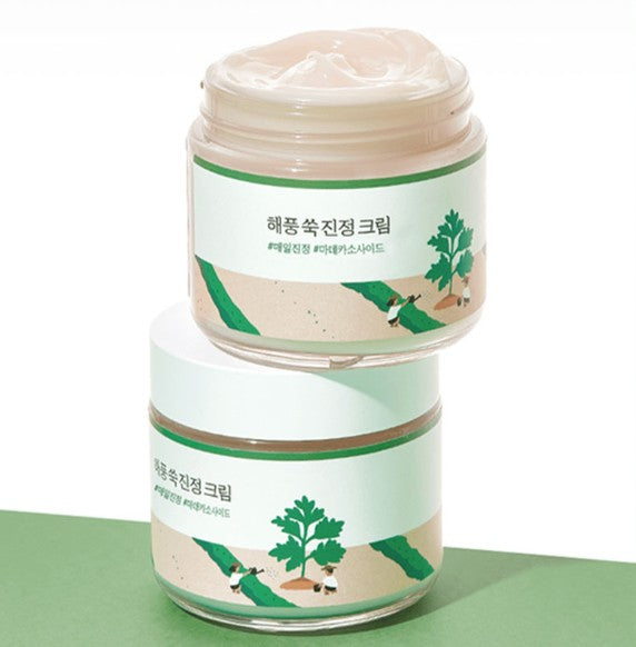 ROUND LAB Mugwort Calming Cream veido kremas, 80ml