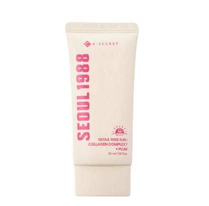 KSECRET SEOUL 1988 Sun Collagen Complex 7 + Plum - apsauginis kremas nuo saulės, 50ml