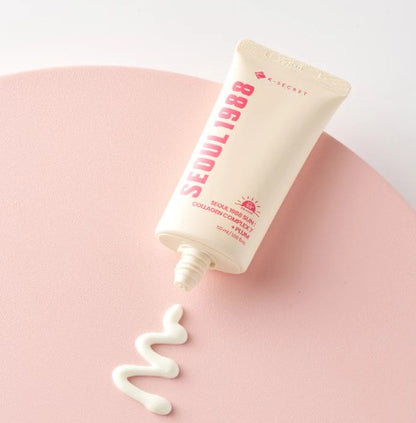 KSECRET SEOUL 1988 Sun Collagen Complex 7 + Plum - apsauginis kremas nuo saulės, 50ml