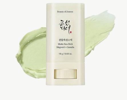 BEAUTY OF JOSEON Matte Sun Stick Mugwort + Camelia SPF50+ pieštukinė apsauga nuo saulės