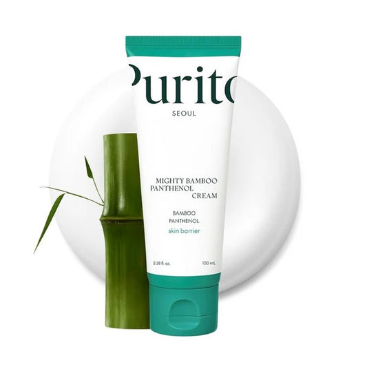 PURITO SEOUL Mighty Bamboo Panthenol Cream veido kremas, 100ml