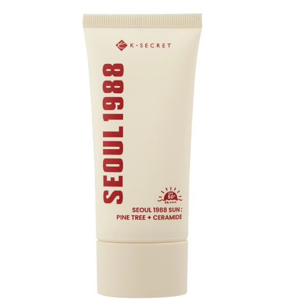 K-SECRET - SEOUL 1988 Sun : Pine Tree + Ceramide 50+ PA++++ - Drėkinamasis Veido Kremas su Filtru - 50ml