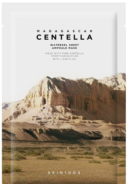 SKIN1004 - Madagascar Centella Watergel Sheet Ampoule Mask - Hidrogelio veido kaukė - 25ml, 1 vnt.