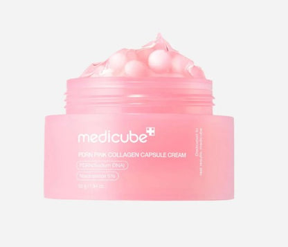 MEDICUBE PDRN Pink Collagen Capsule Cream veido kremas 55g